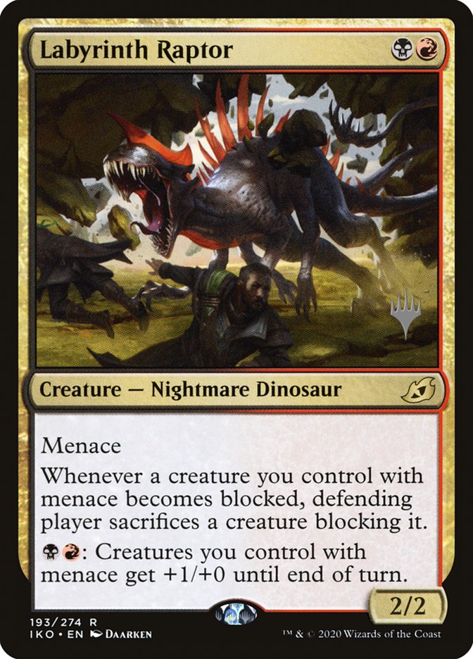 Labyrinth Raptor (Promo Pack) [Ikoria: Lair of Behemoths Promos] | L.A. Mood Comics and Games