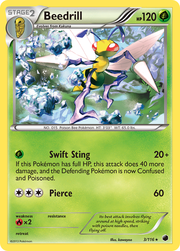 Beedrill (3/116) [Black & White: Plasma Freeze] | L.A. Mood Comics and Games