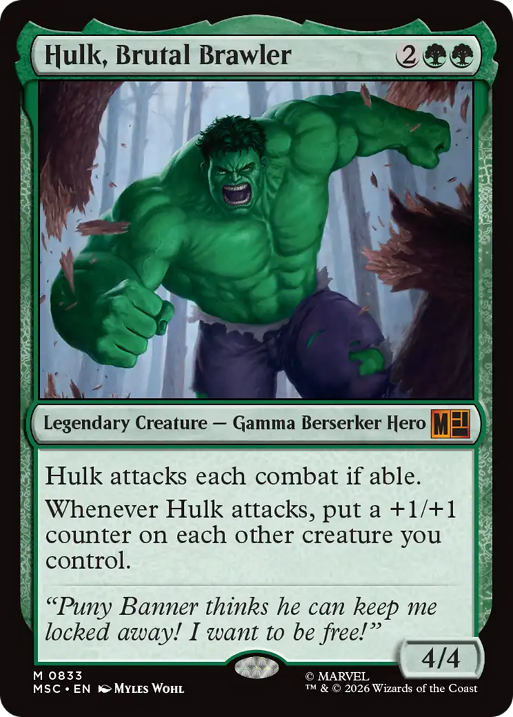 Hulk, Brutal Brawler [Marvel Super Heroes Commander] | L.A. Mood Comics and Games
