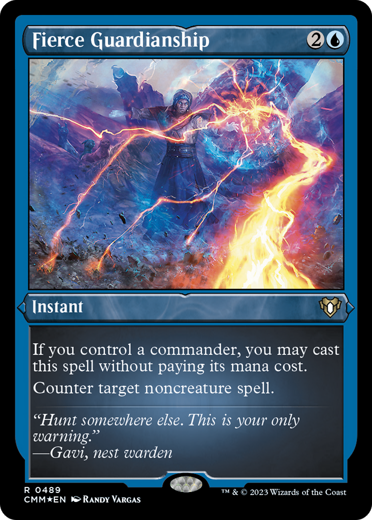 Fierce Guardianship (Foil Etched) [Commander Masters] | L.A. Mood Comics and Games