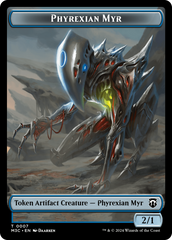 Phyrexian Myr // Servo Double-Sided Token [Modern Horizons 3 Commander Tokens] | L.A. Mood Comics and Games