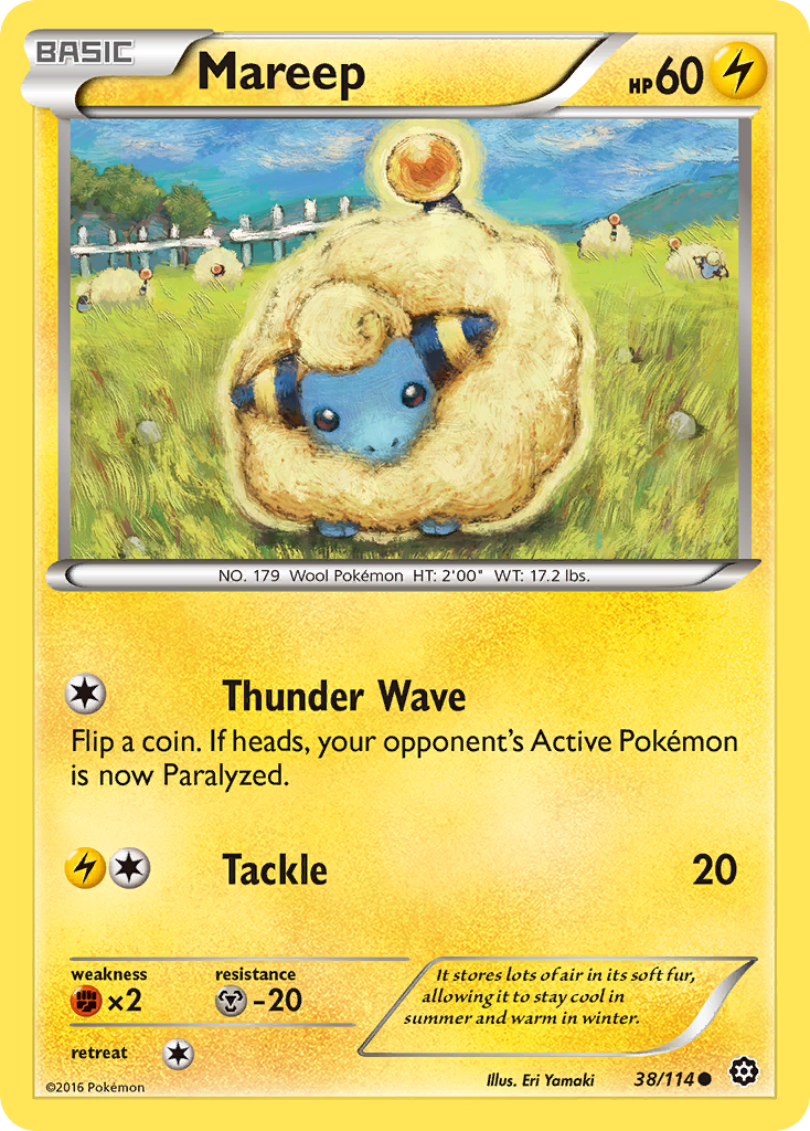 Mareep (38/114) [XY: Steam Siege] | L.A. Mood Comics and Games