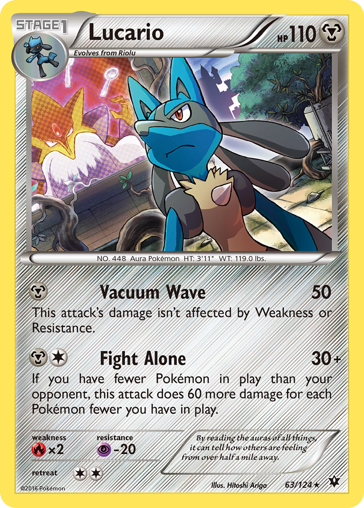 Lucario (63/124) (Cosmos Holo) [XY: Fates Collide] | L.A. Mood Comics and Games