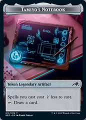 Samurai // Tamiyo's Notebook Double-Sided Token [Kamigawa: Neon Dynasty Tokens] | L.A. Mood Comics and Games