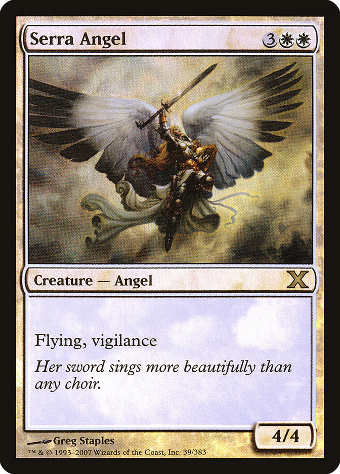Serra Angel (Premium Foil) [Tenth Edition] | L.A. Mood Comics and Games