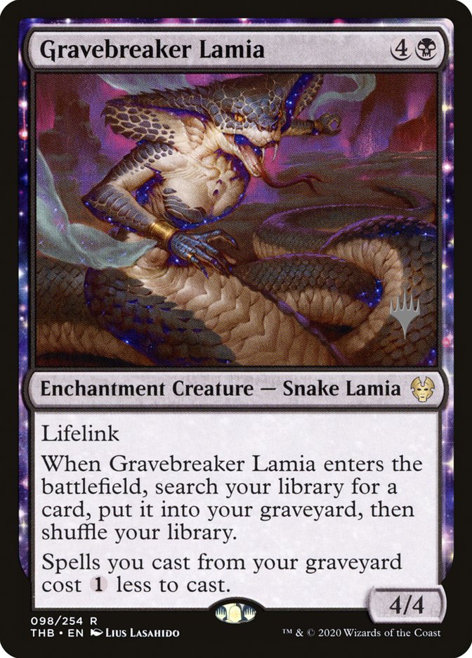 Gravebreaker Lamia (Promo Pack) [Theros Beyond Death Promos] | L.A. Mood Comics and Games