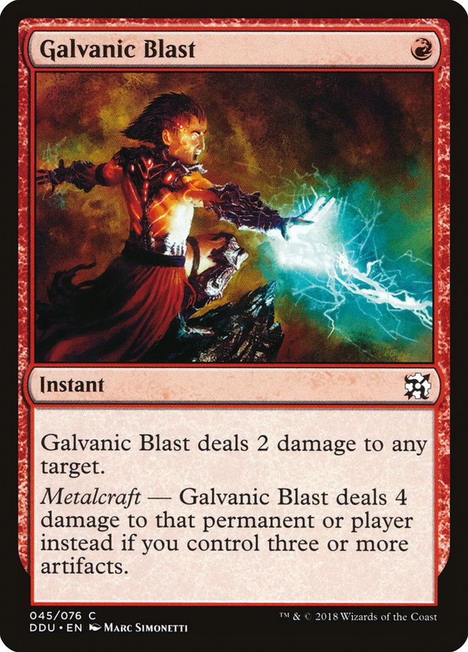 Galvanic Blast [Duel Decks: Elves vs. Inventors] | L.A. Mood Comics and Games
