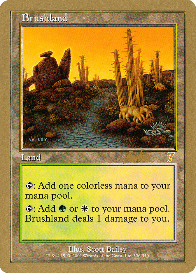 Brushland (Brian Kibler) [World Championship Decks 2002] | L.A. Mood Comics and Games