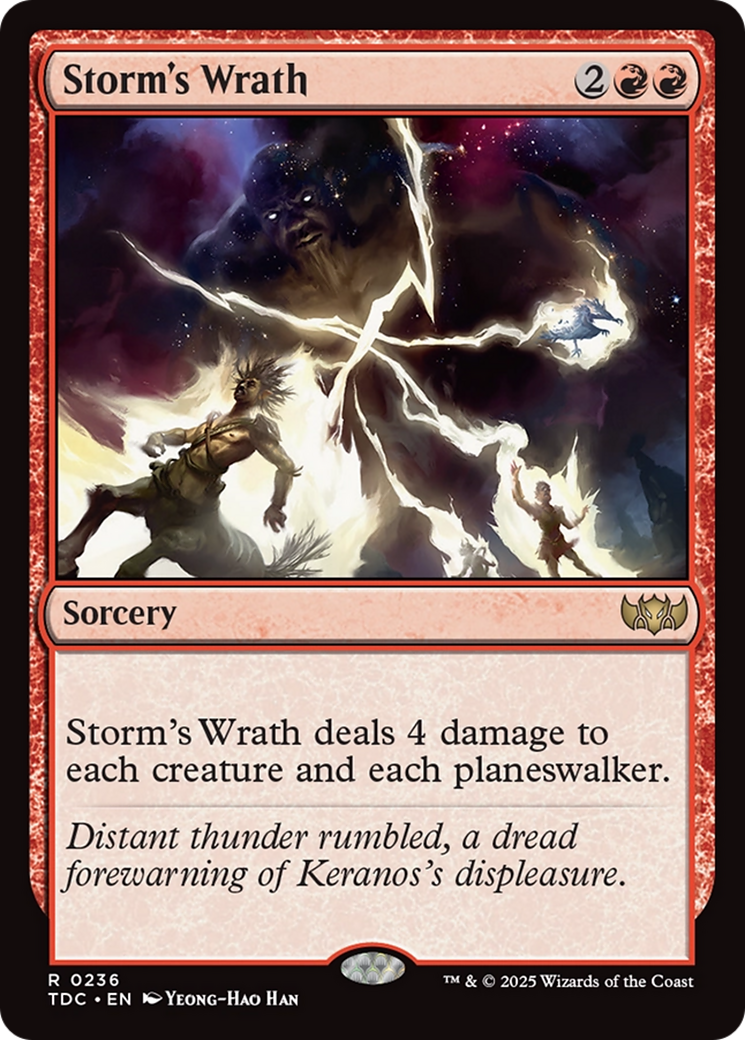 Storm's Wrath [Tarkir: Dragonstorm Commander] | L.A. Mood Comics and Games