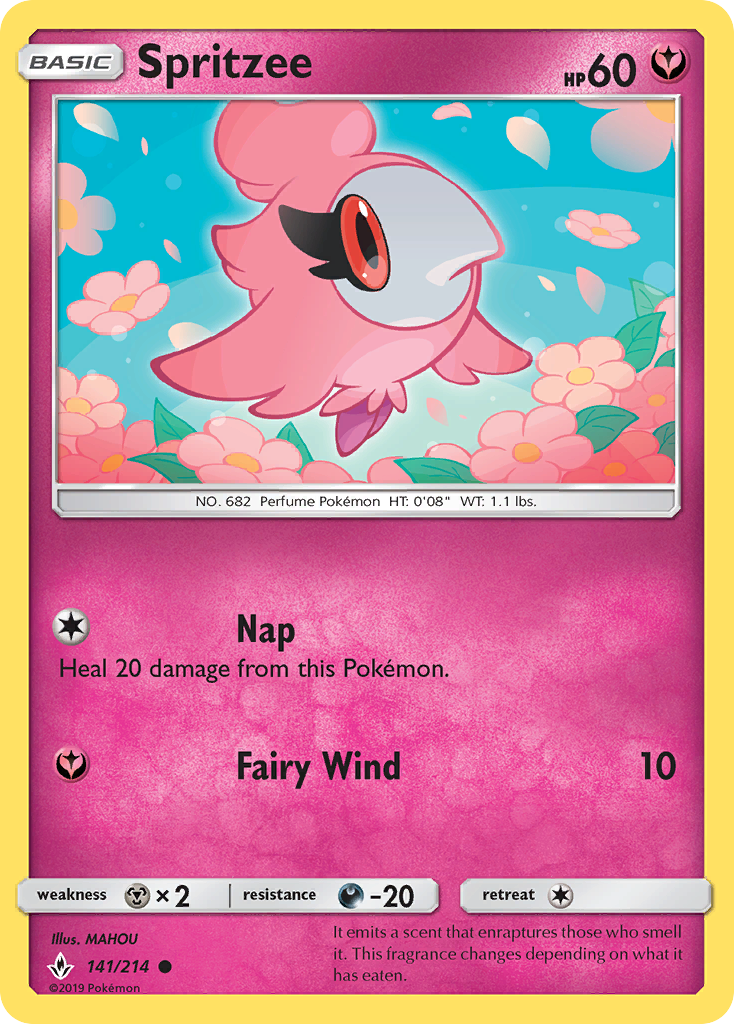 Spritzee (141/214) [Sun & Moon: Unbroken Bonds] | L.A. Mood Comics and Games