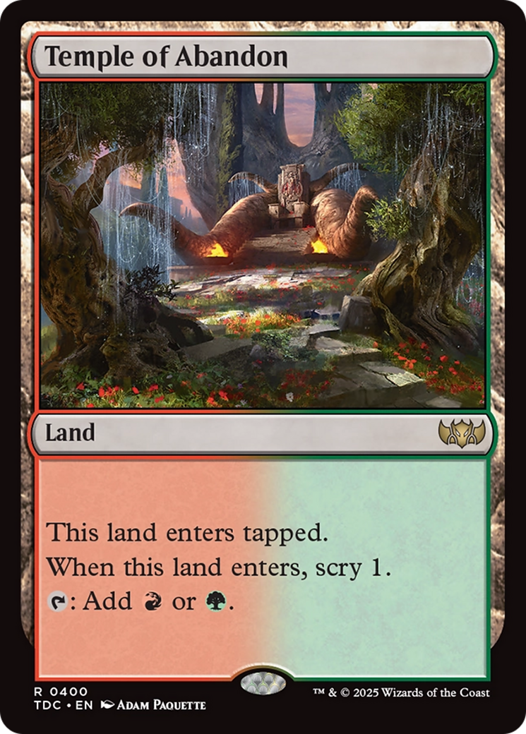 Temple of Abandon [Tarkir: Dragonstorm Commander] | L.A. Mood Comics and Games