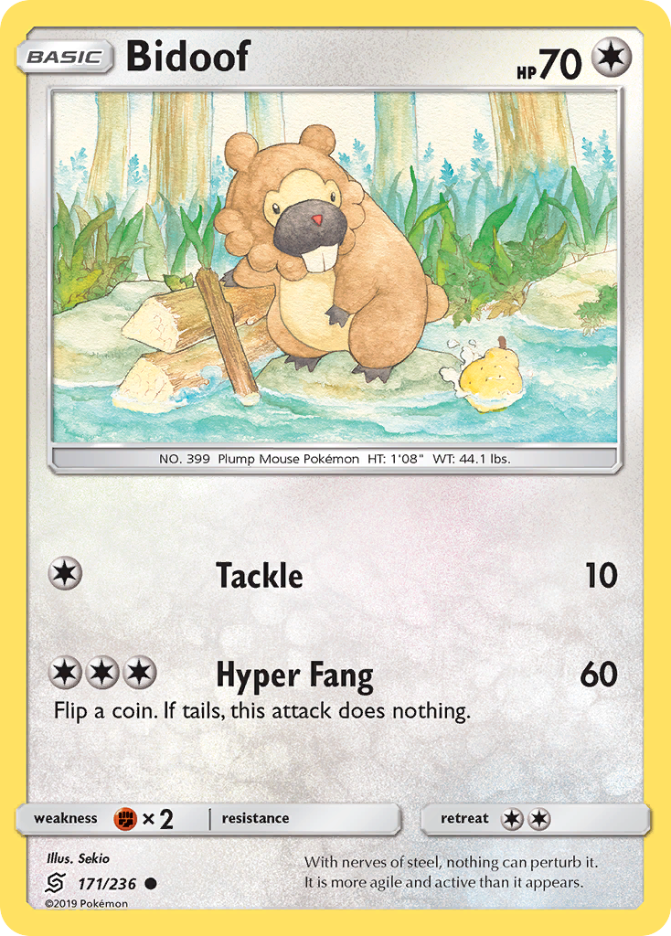 Bidoof (171/236) [Sun & Moon: Unified Minds] | L.A. Mood Comics and Games