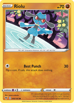 Riolu (090/185) [Sword & Shield: Vivid Voltage] | L.A. Mood Comics and Games