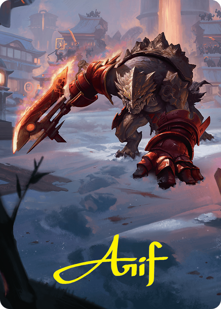Searslicer Goblin Art Card (39/54) (Gold-Stamped Signature) [Foundations Art Series] | L.A. Mood Comics and Games