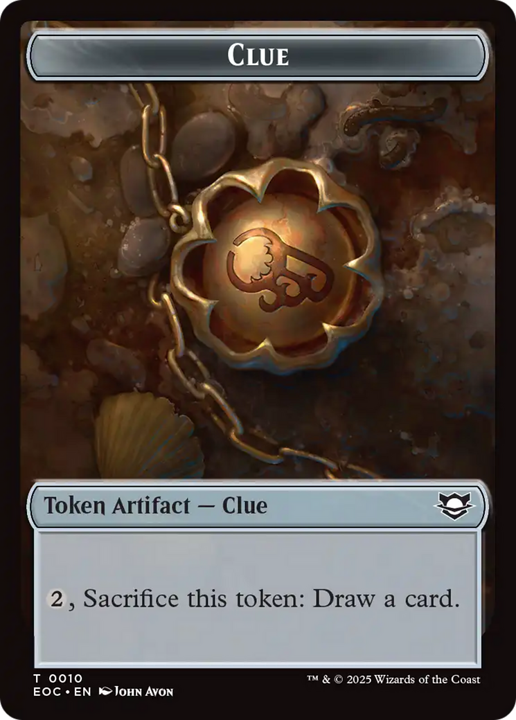 Copy // Clue Double-Sided Token [Edge of Eternities Tokens] | L.A. Mood Comics and Games