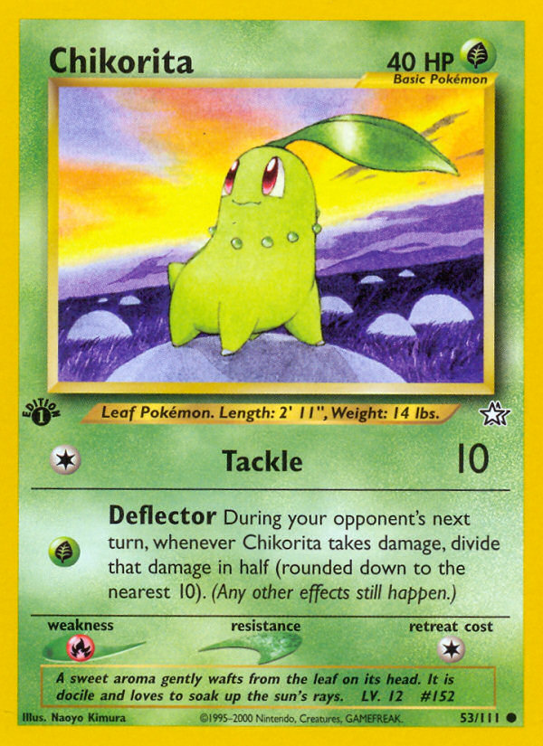 Chikorita (53/111) [Neo Genesis 1st Edition] | L.A. Mood Comics and Games