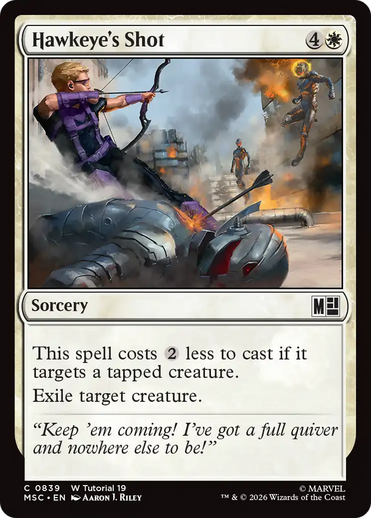 Hawkeye's Shot (0839) [Marvel Super Heroes Commander] | L.A. Mood Comics and Games