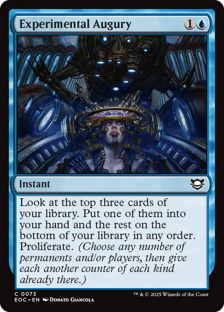 Experimental Augury [Edge of Eternities Commander] | L.A. Mood Comics and Games