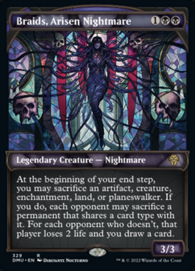 Braids, Arisen Nightmare (Showcase Textured) [Dominaria United] | L.A. Mood Comics and Games