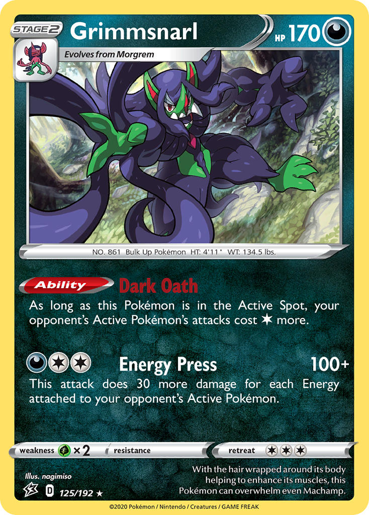 Grimmsnarl (125/192) (Theme Deck Exclusive) [Sword & Shield: Rebel Clash] | L.A. Mood Comics and Games