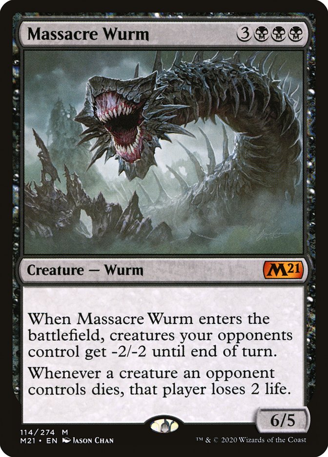 Massacre Wurm [Core Set 2021] | L.A. Mood Comics and Games