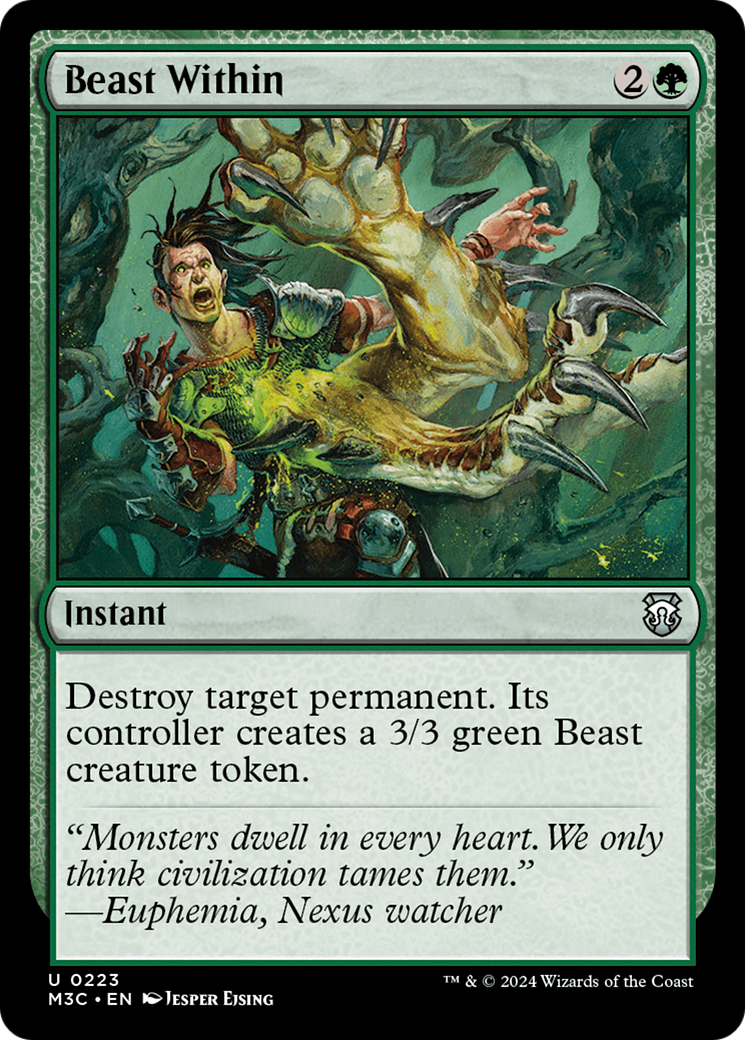 Beast Within (Ripple Foil) [Modern Horizons 3 Commander] | L.A. Mood Comics and Games