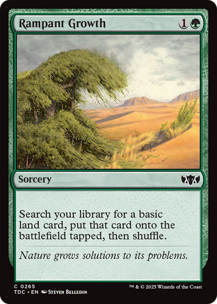 Rampant Growth [Tarkir: Dragonstorm Commander] | L.A. Mood Comics and Games
