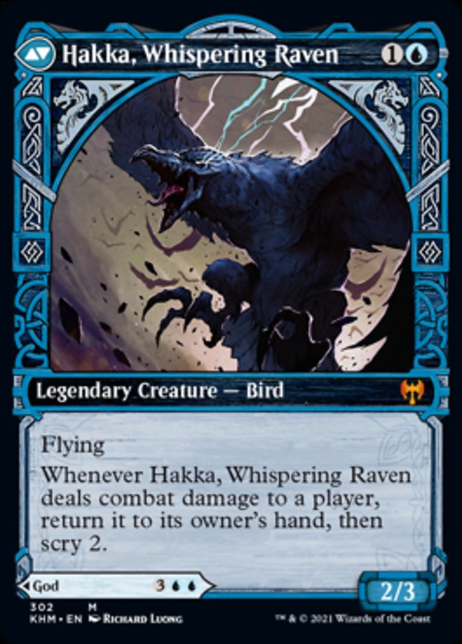 Alrund, God of the Cosmos // Hakka, Whispering Raven (Showcase) [Kaldheim] | L.A. Mood Comics and Games