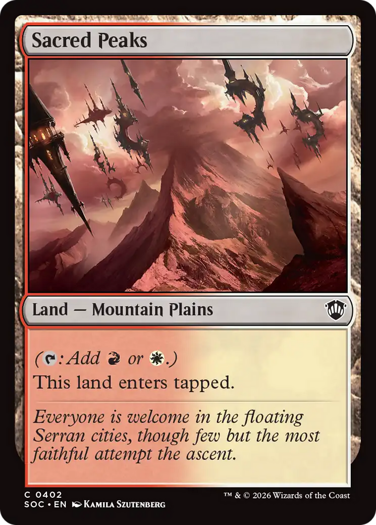 Sacred Peaks [Secrets of Strixhaven Commander] | L.A. Mood Comics and Games