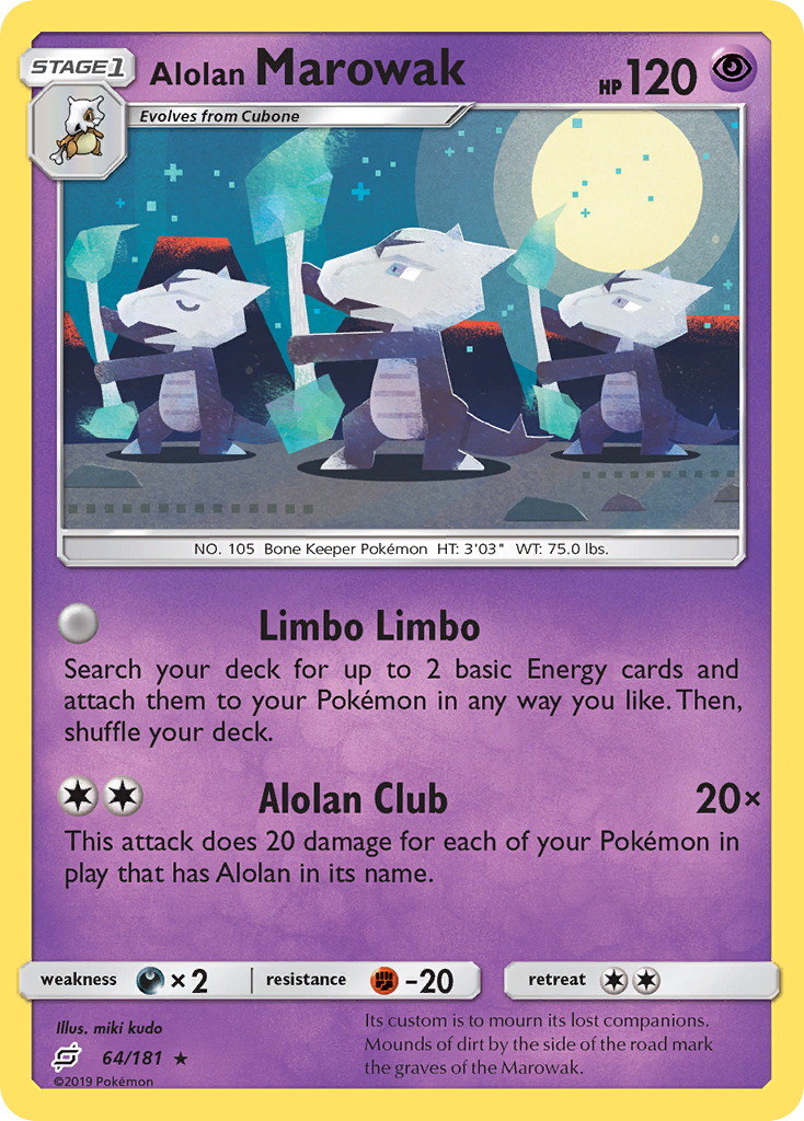 Alolan Marowak (64/181) [Sun & Moon: Team Up] | L.A. Mood Comics and Games
