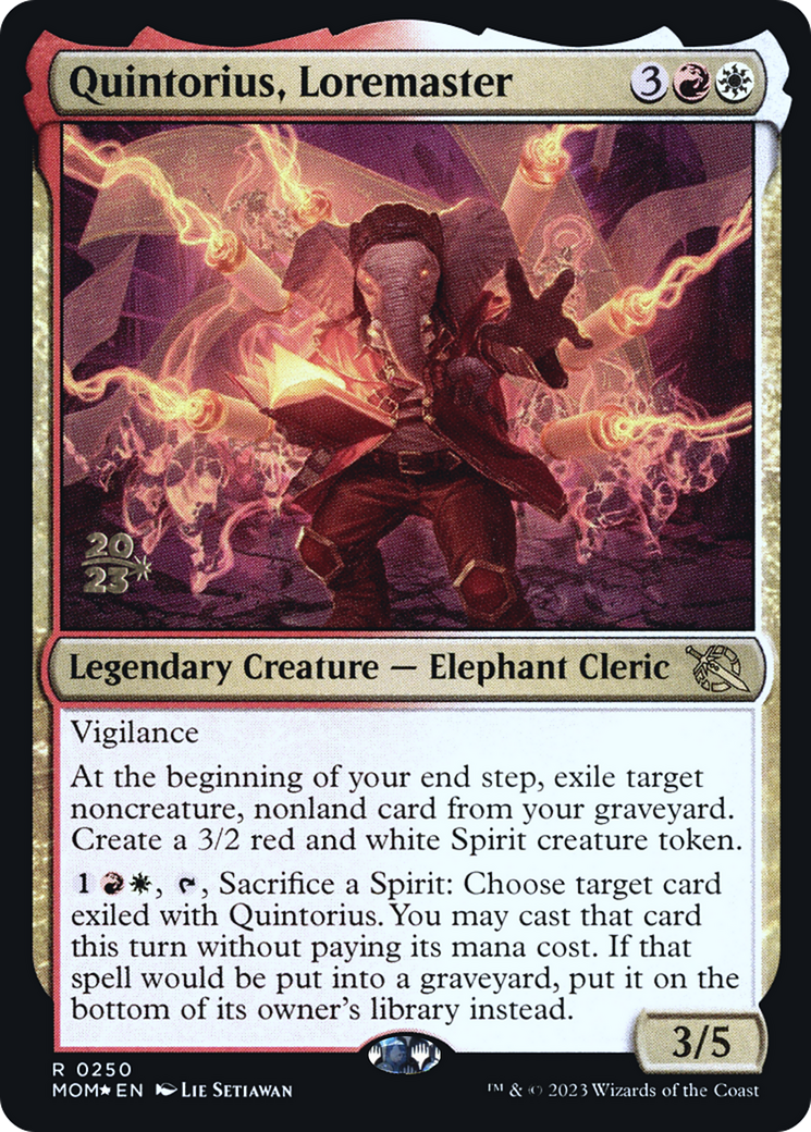 Quintorius, Loremaster [March of the Machine Prerelease Promos] | L.A. Mood Comics and Games