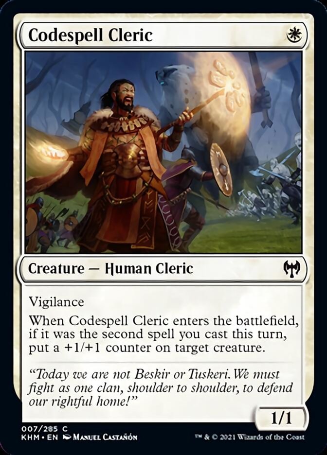 Codespell Cleric [Kaldheim] | L.A. Mood Comics and Games
