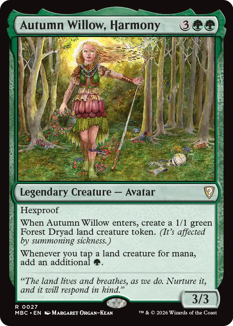Autumn Willow, Harmony [Mystery Booster: Commander Edition] | L.A. Mood Comics and Games