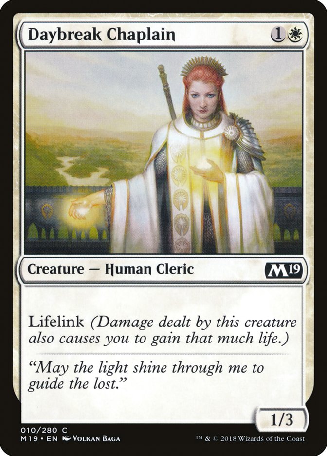 Daybreak Chaplain [Core Set 2019] | L.A. Mood Comics and Games