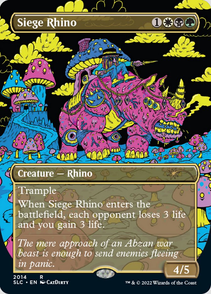 Siege Rhino (Borderless) [Secret Lair Countdown Kit] | L.A. Mood Comics and Games