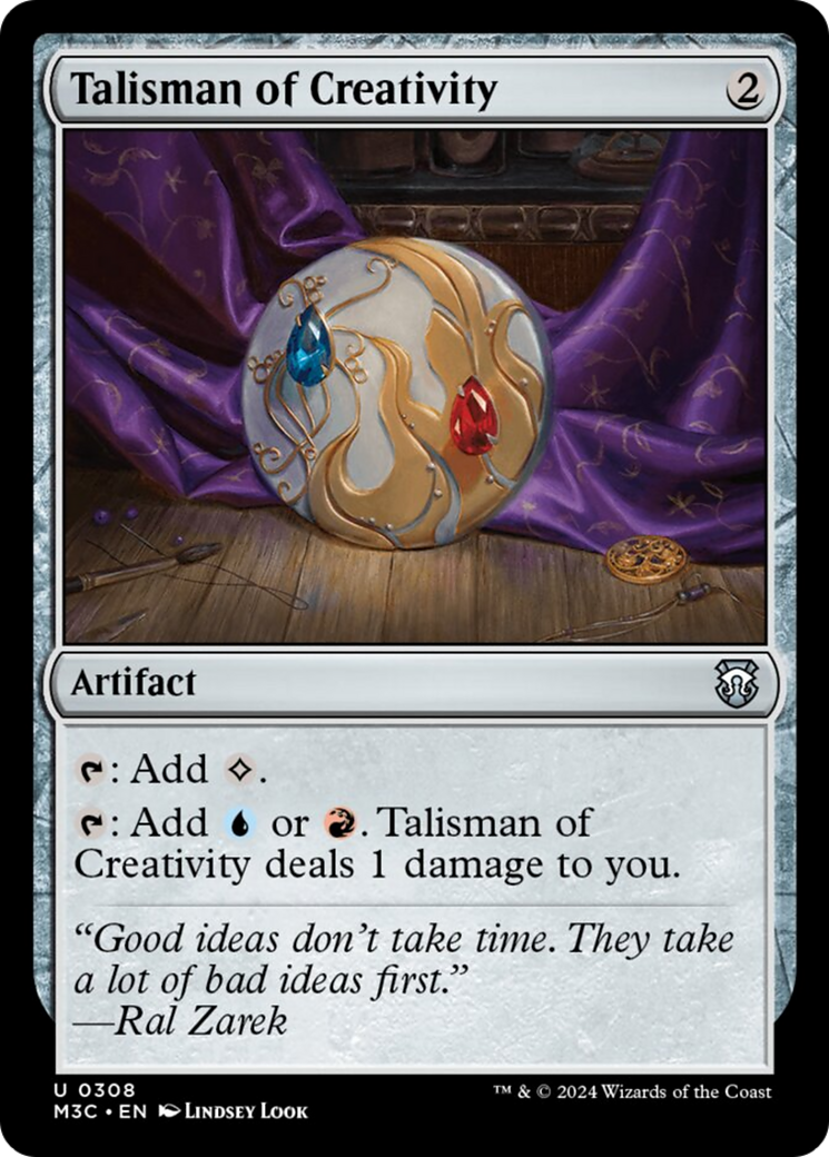 Talisman of Creativity (Ripple Foil) [Modern Horizons 3 Commander] | L.A. Mood Comics and Games