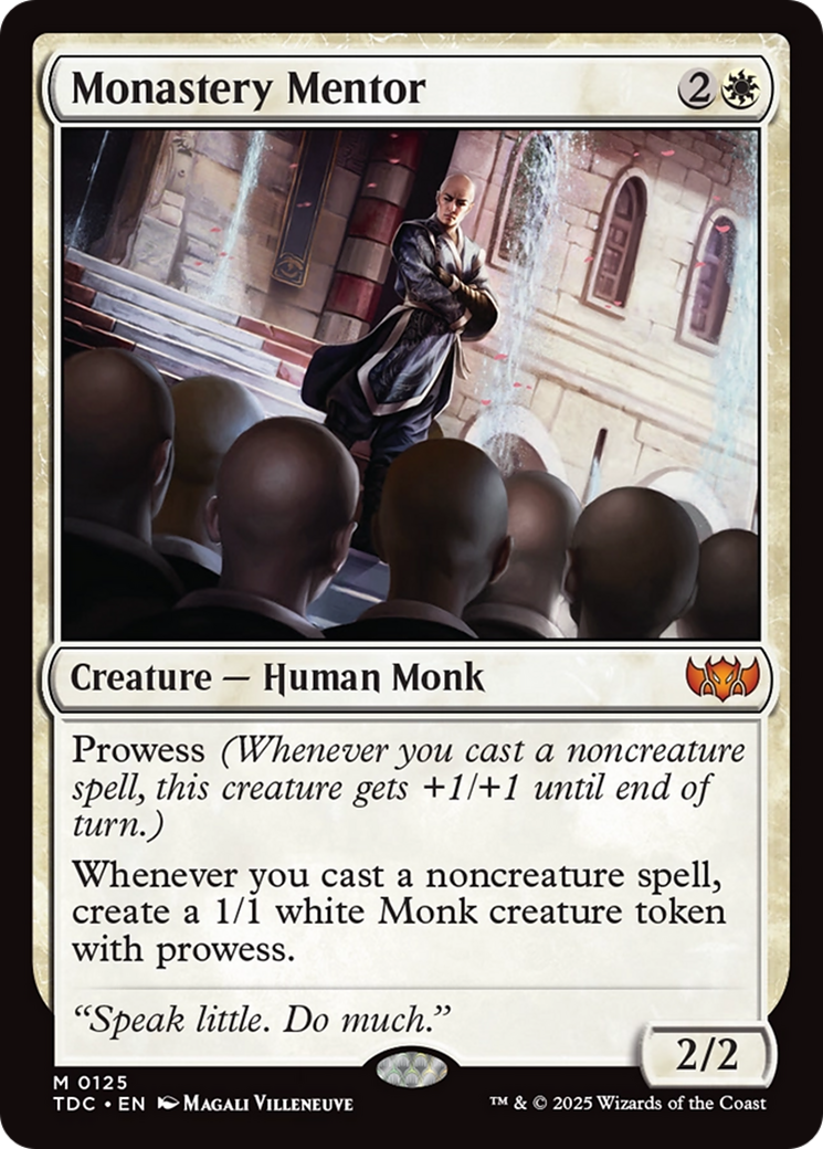 Monastery Mentor [Tarkir: Dragonstorm Commander] | L.A. Mood Comics and Games