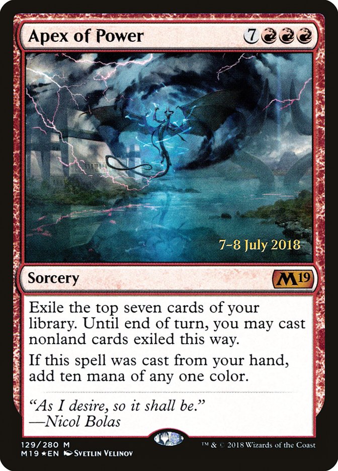 Apex of Power [Core Set 2019 Prerelease Promos] | L.A. Mood Comics and Games
