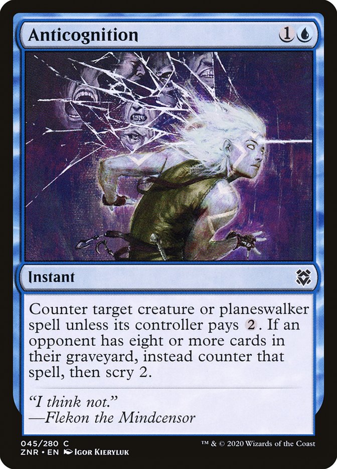 Anticognition [Zendikar Rising] | L.A. Mood Comics and Games