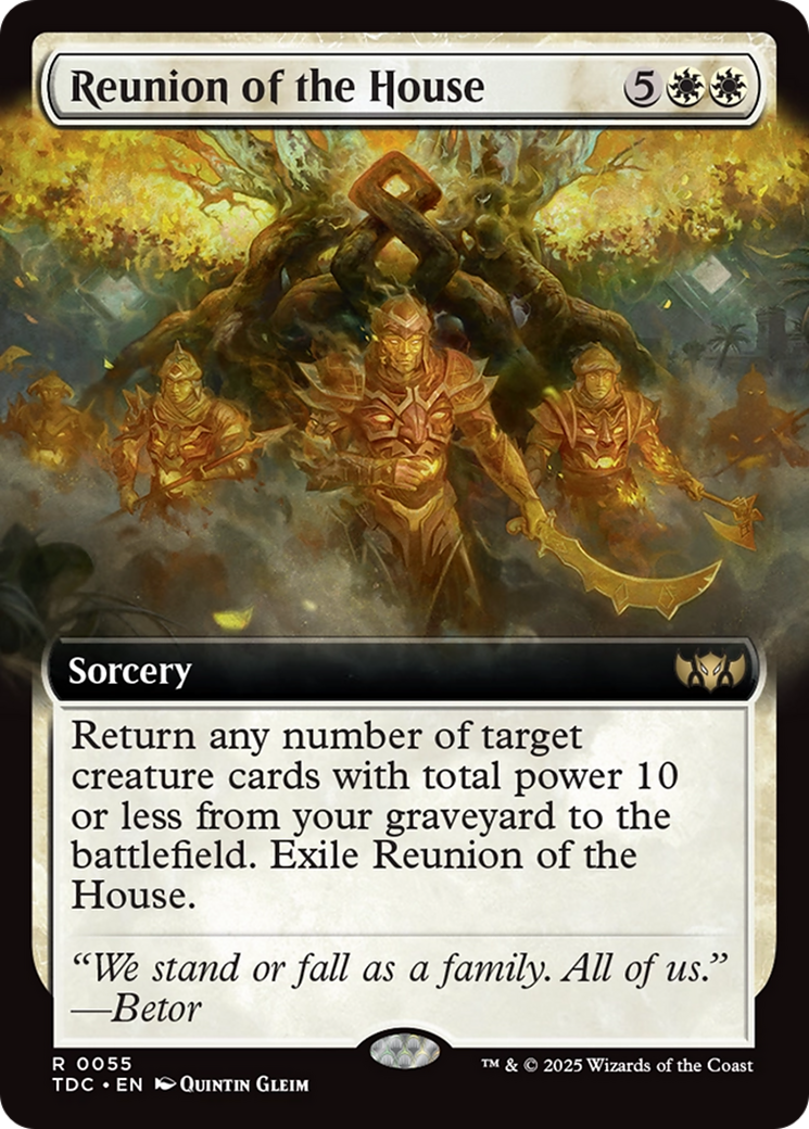 Reunion of the House (Extended Art) [Tarkir: Dragonstorm Commander] | L.A. Mood Comics and Games
