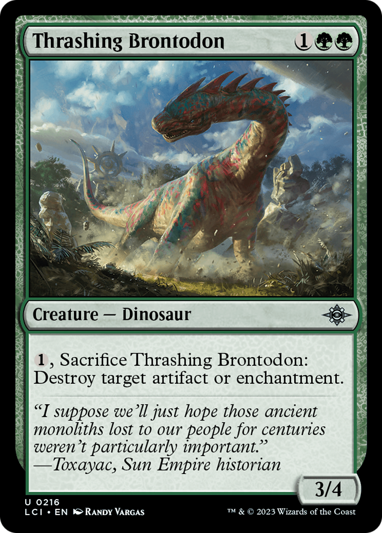Thrashing Brontodon [The Lost Caverns of Ixalan] | L.A. Mood Comics and Games