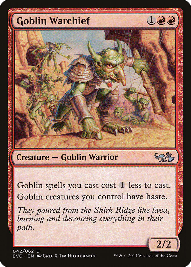 Goblin Warchief (Elves vs. Goblins) [Duel Decks Anthology] | L.A. Mood Comics and Games