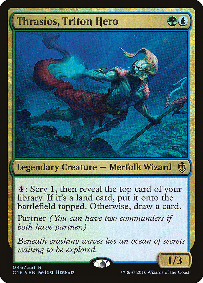 Thrasios, Triton Hero [Commander 2016] | L.A. Mood Comics and Games