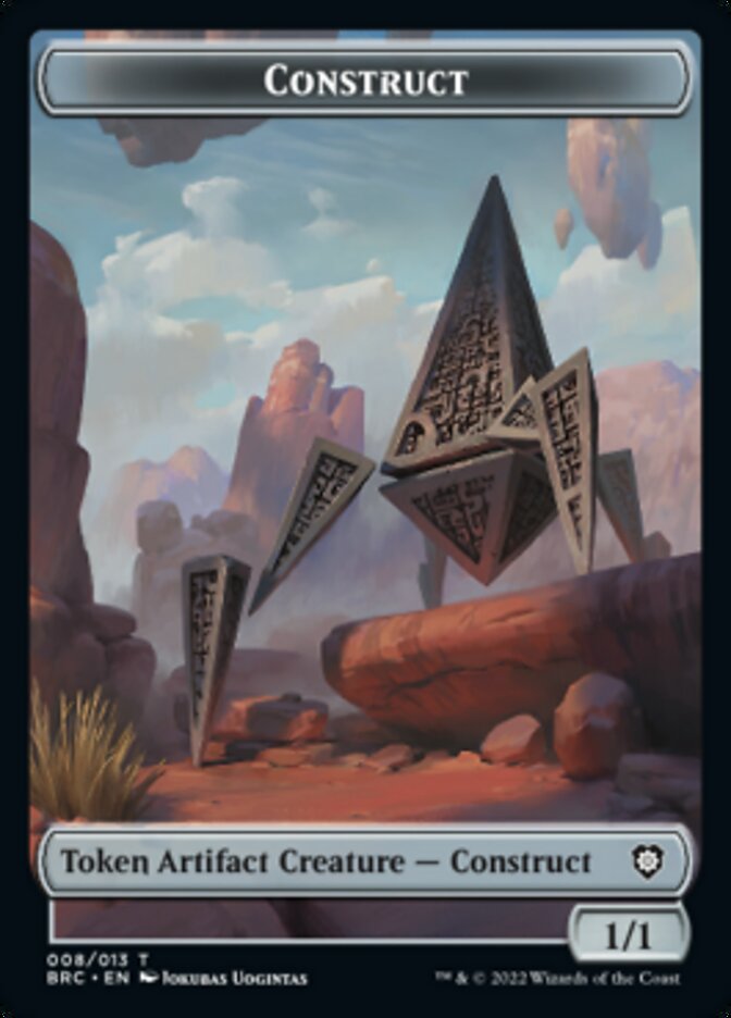 Construct (008) // Phyrexian Myr Double-Sided Token [The Brothers' War Commander Tokens] | L.A. Mood Comics and Games