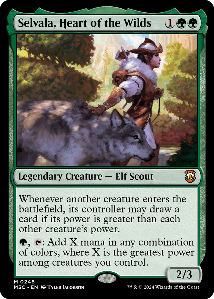 Selvala, Heart of the Wilds (Ripple Foil) [Modern Horizons 3 Commander] | L.A. Mood Comics and Games