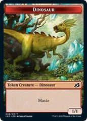 Dinosaur // Human Soldier (005) Double-Sided Token [Ikoria: Lair of Behemoths Tokens] | L.A. Mood Comics and Games