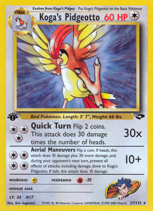 Koga's Pidgeotto (27/132) [Gym Challenge 1st Edition] | L.A. Mood Comics and Games