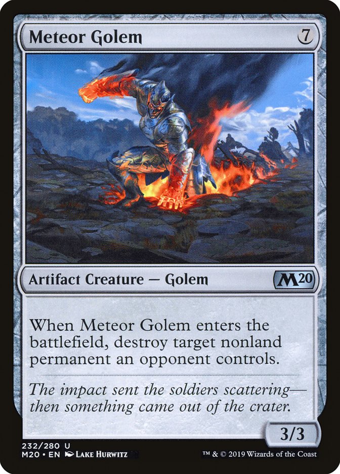 Meteor Golem [Core Set 2020] | L.A. Mood Comics and Games