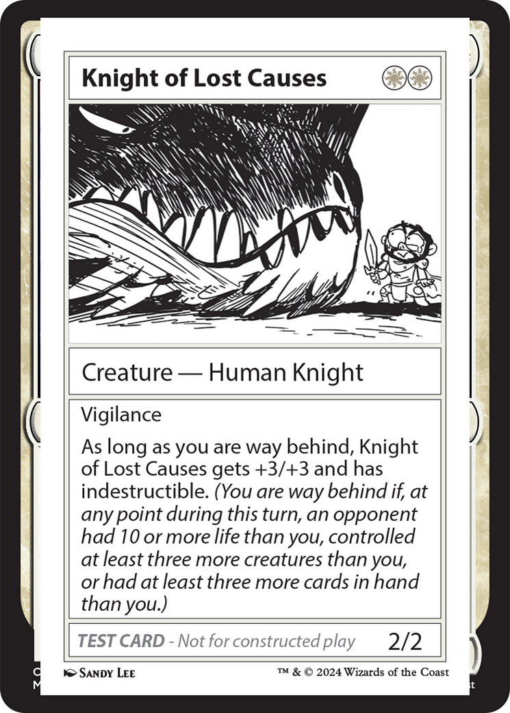 Knight of Lost Causes [Mystery Booster 2 Playtest Cards] | L.A. Mood Comics and Games
