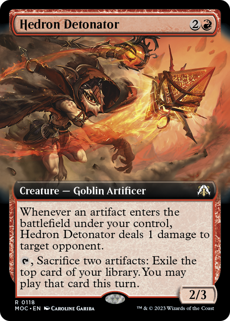 Hedron Detonator (Extended Art) [March of the Machine Commander] | L.A. Mood Comics and Games